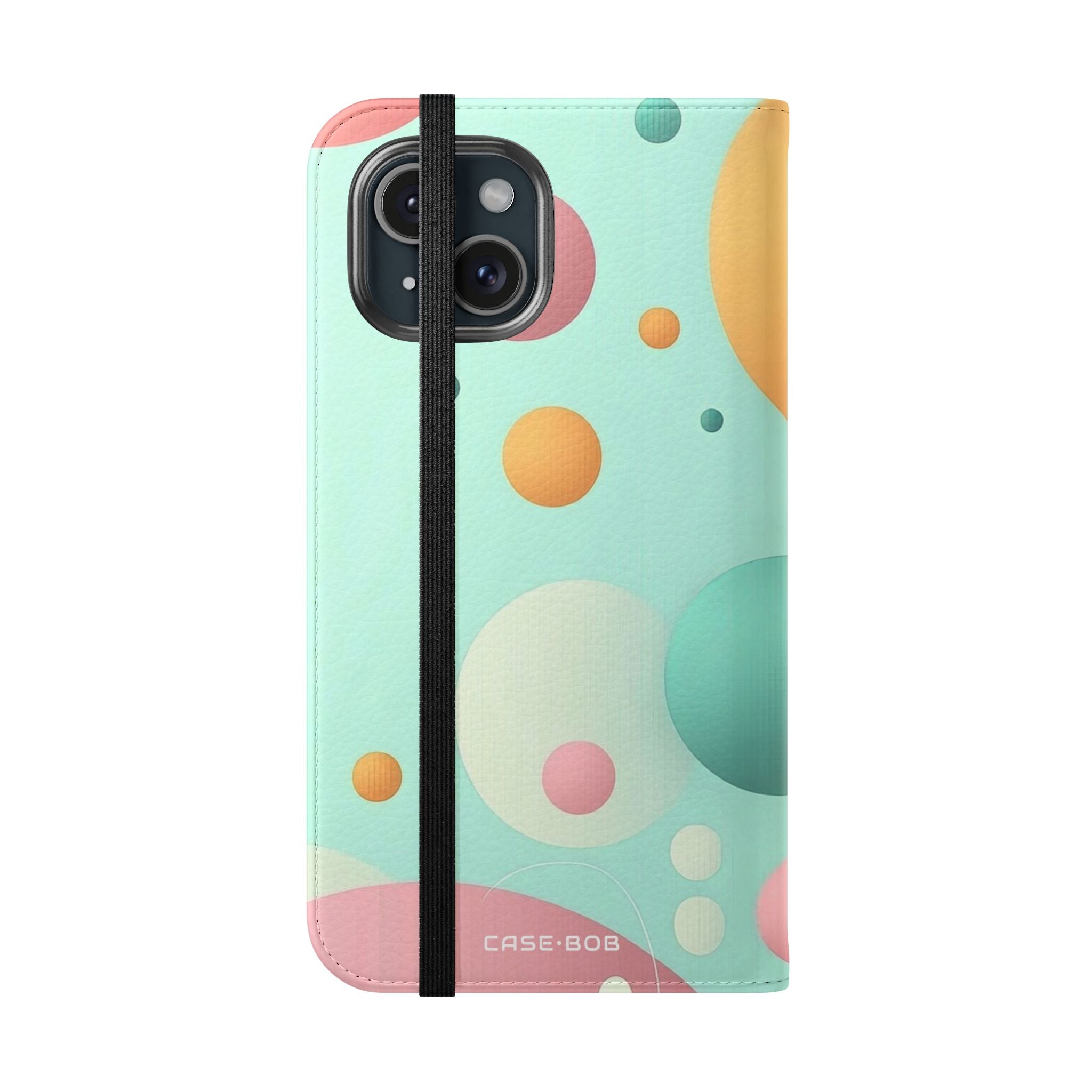 Pastel Circles Flow - iPhone 15 Case - Wallet