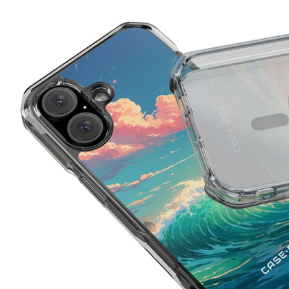 Turquoise Curl iPhone 15 Case - Impact