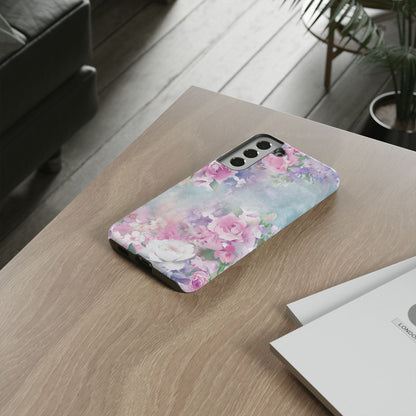 Dreamy Floral Watercolor - Tough Samsung S22 Phone Case