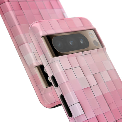 Pink Mosaic Glow Google Pixel 8 - Tough