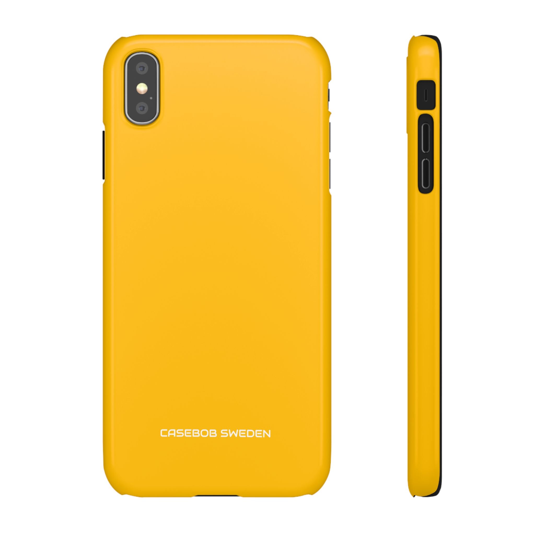 Amber Yellow - Slim iPhone X Phone Case