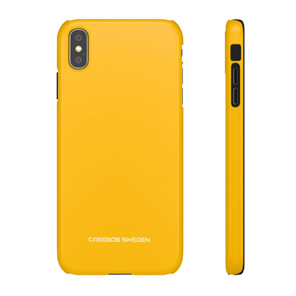 Amber Yellow - Slim iPhone X Phone Case