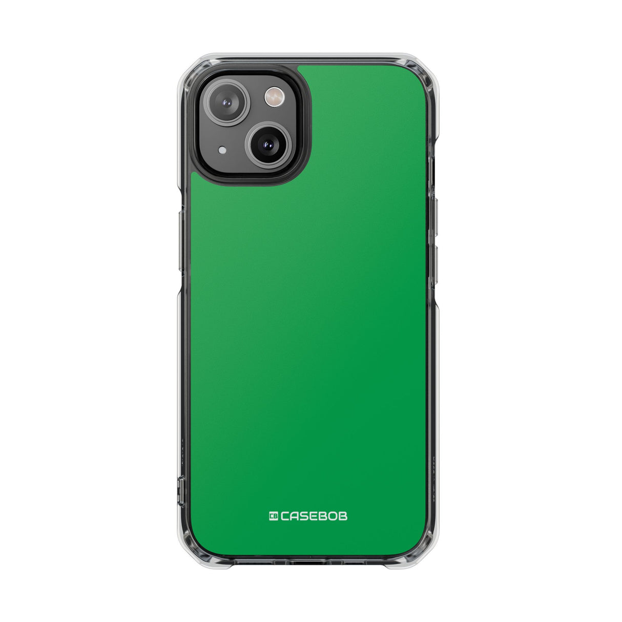 Pigment Green | Handyhülle für iPhone (Clear Impact Case - Magnetisch) 