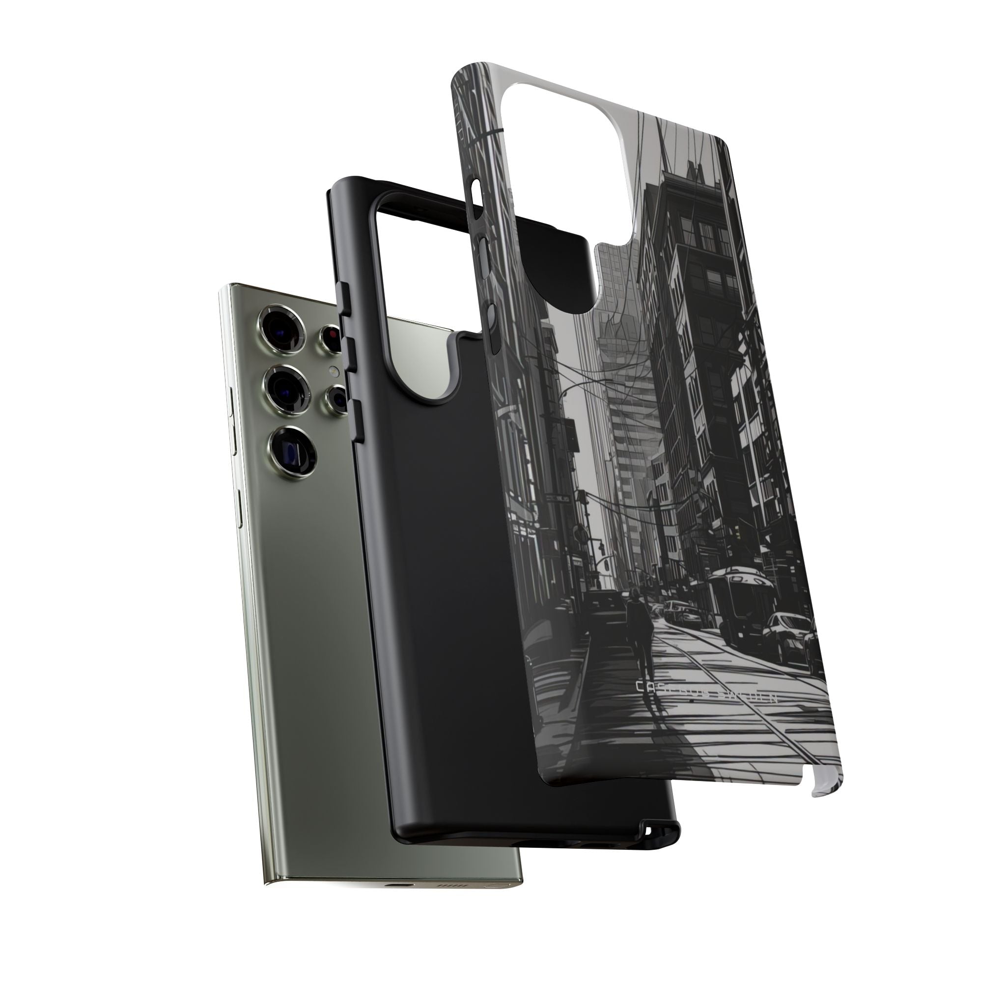 Urban Cityscape Line Perspective Samsung S23 - Tough Phone Case