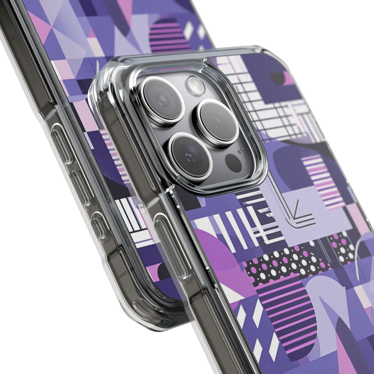 Ultra Violet Design | Handyhülle für iPhone (Clear Impact Case – magnetisch)