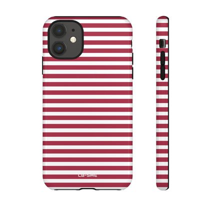 Crimson Stripes Flow - iPhone Case