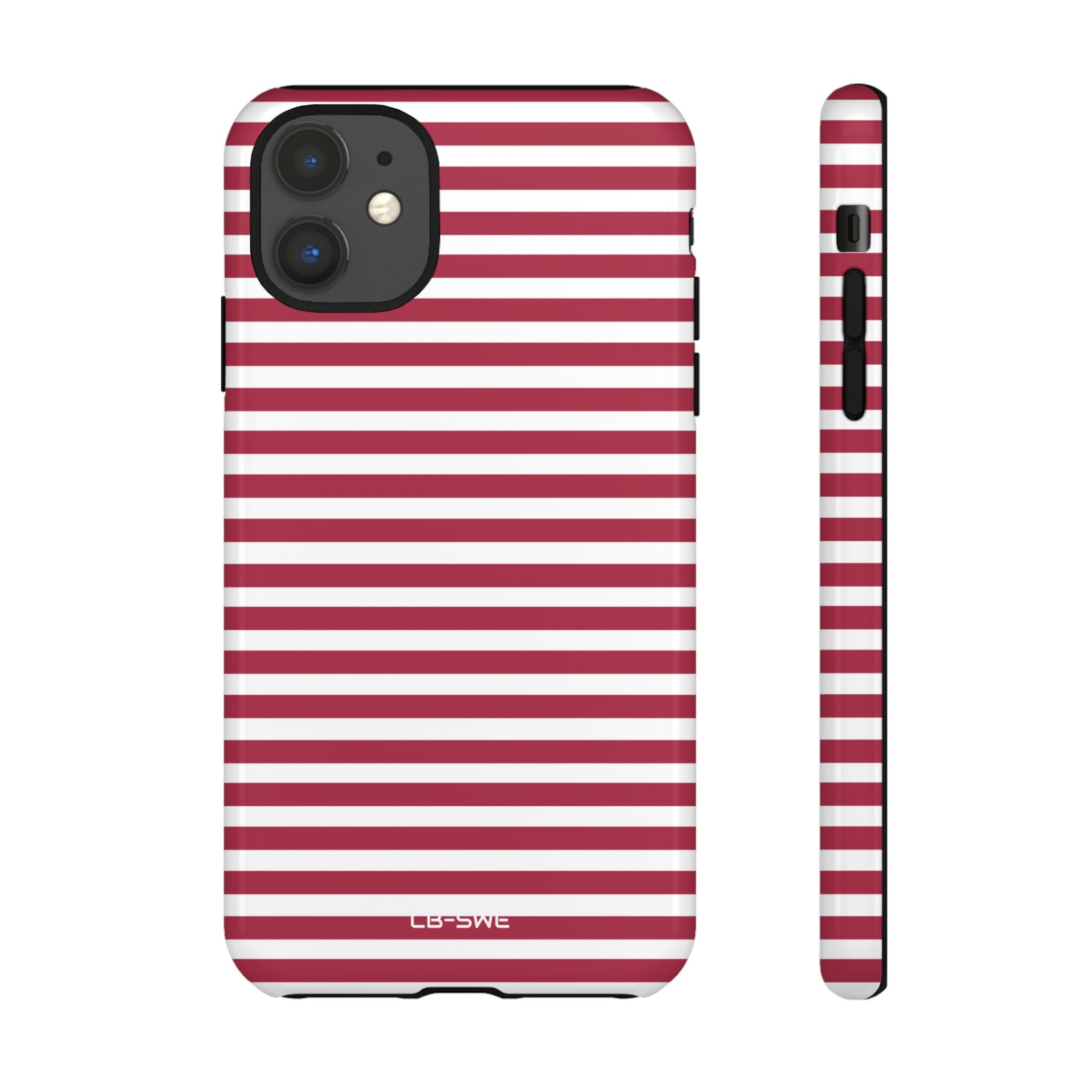 Red Stripes Wrap - iPhone Case