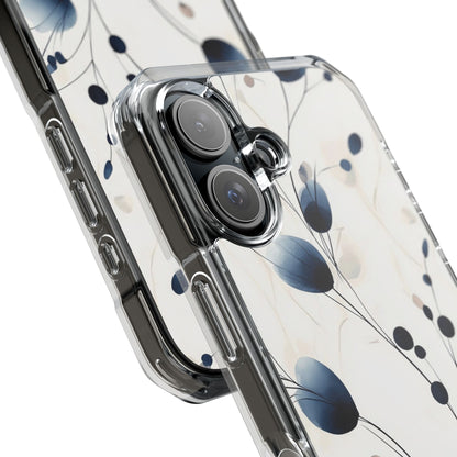 Floral Harmony Blue iPhone Case - Impact