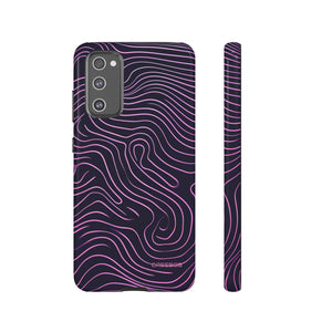 Purple Line Minimalism - Protective Phone Case