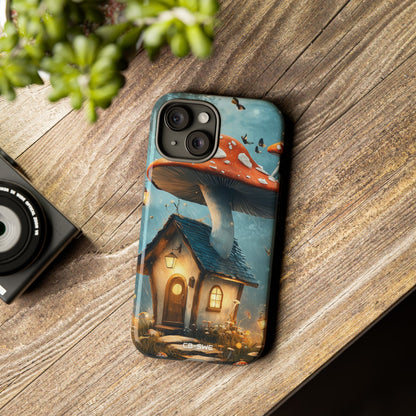 Mushroom House Glows - iPhone Case