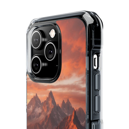 Mountain Peaks Glowing iPhone Case - Impact