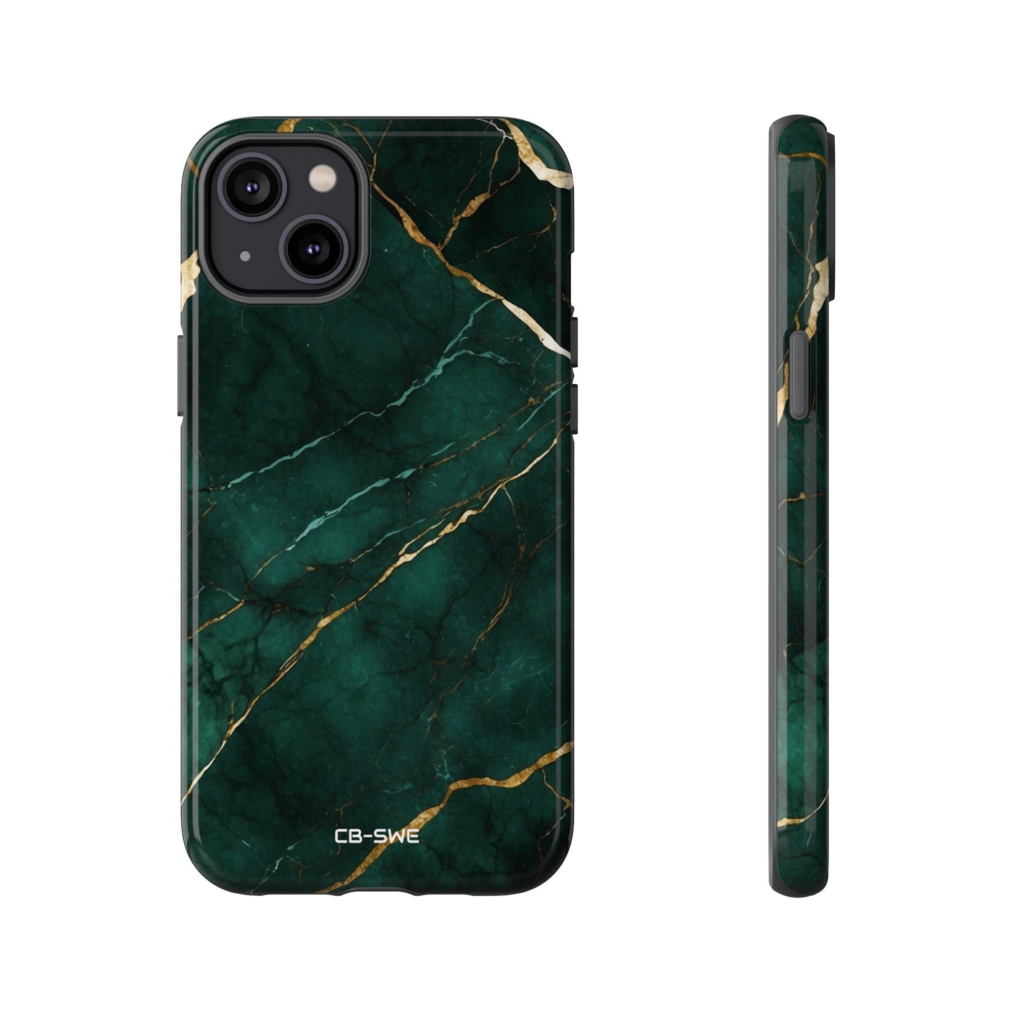 Emerald Veins Flow - iPhone Case