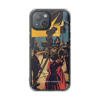 Golden Era Cinematic Spotlight iPhone 15 - Clear Impact Phone Case