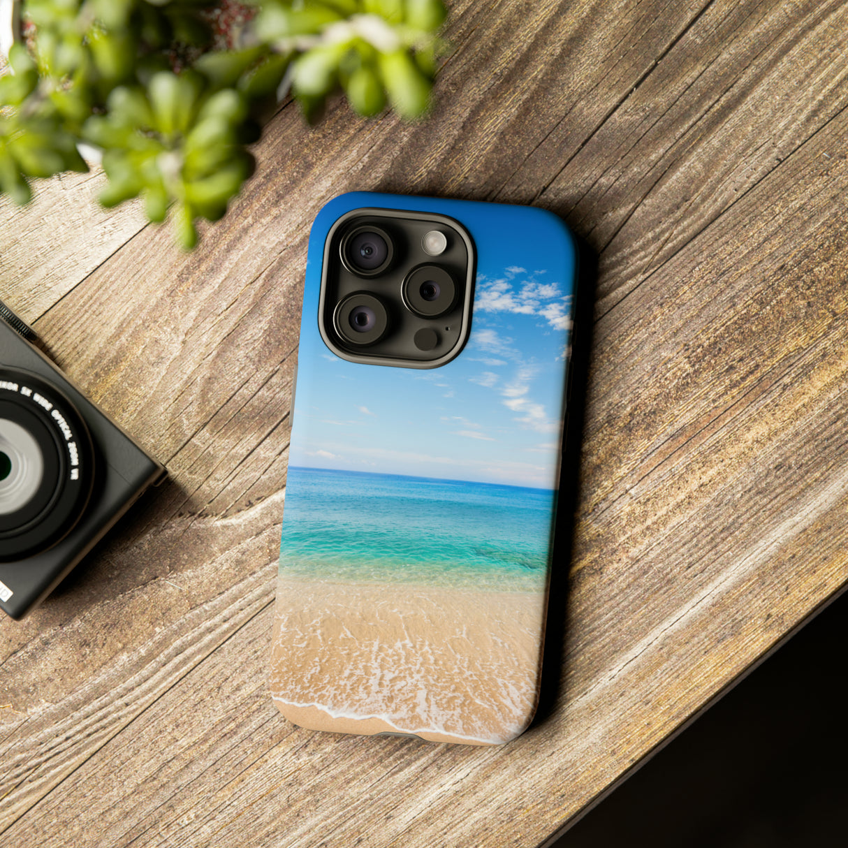 Tropical Beach - Protective Phone Case