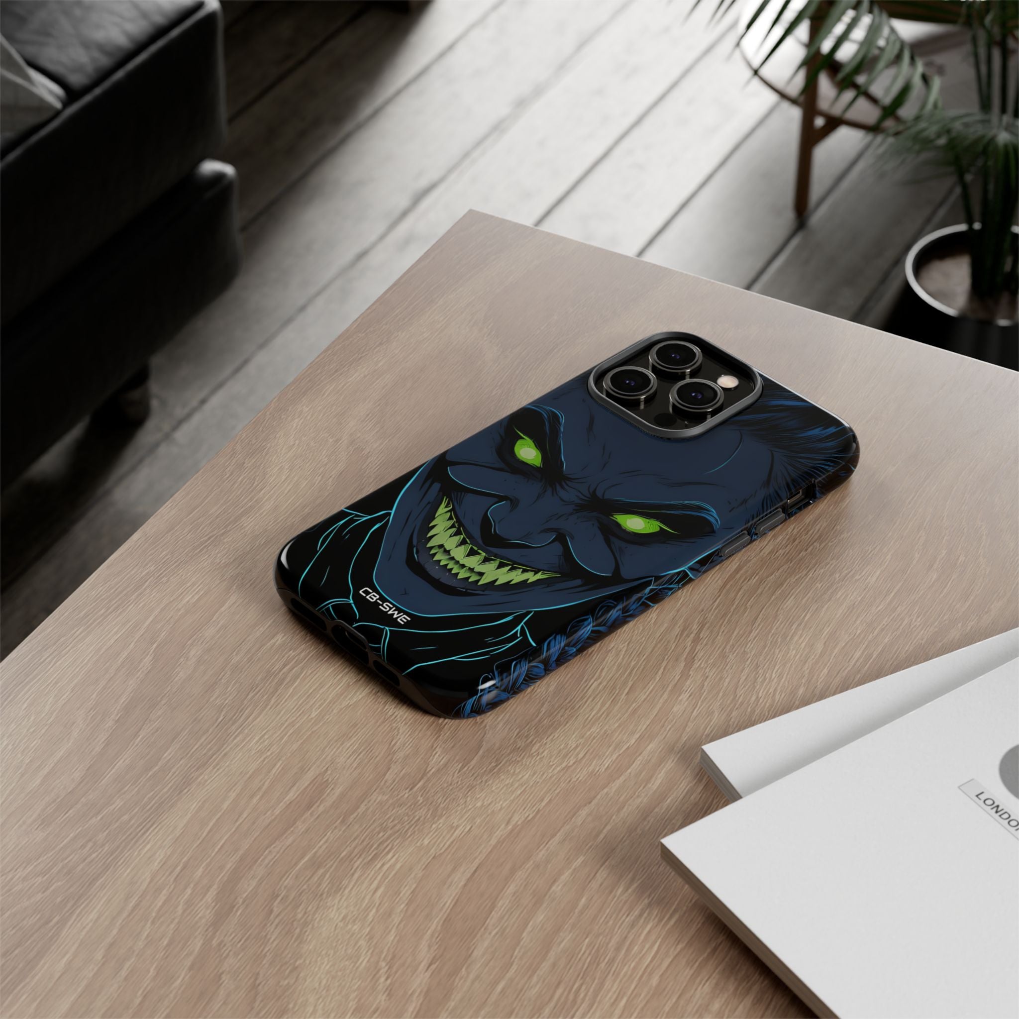Glowing Eyes Dark Fiend - iPhone Case