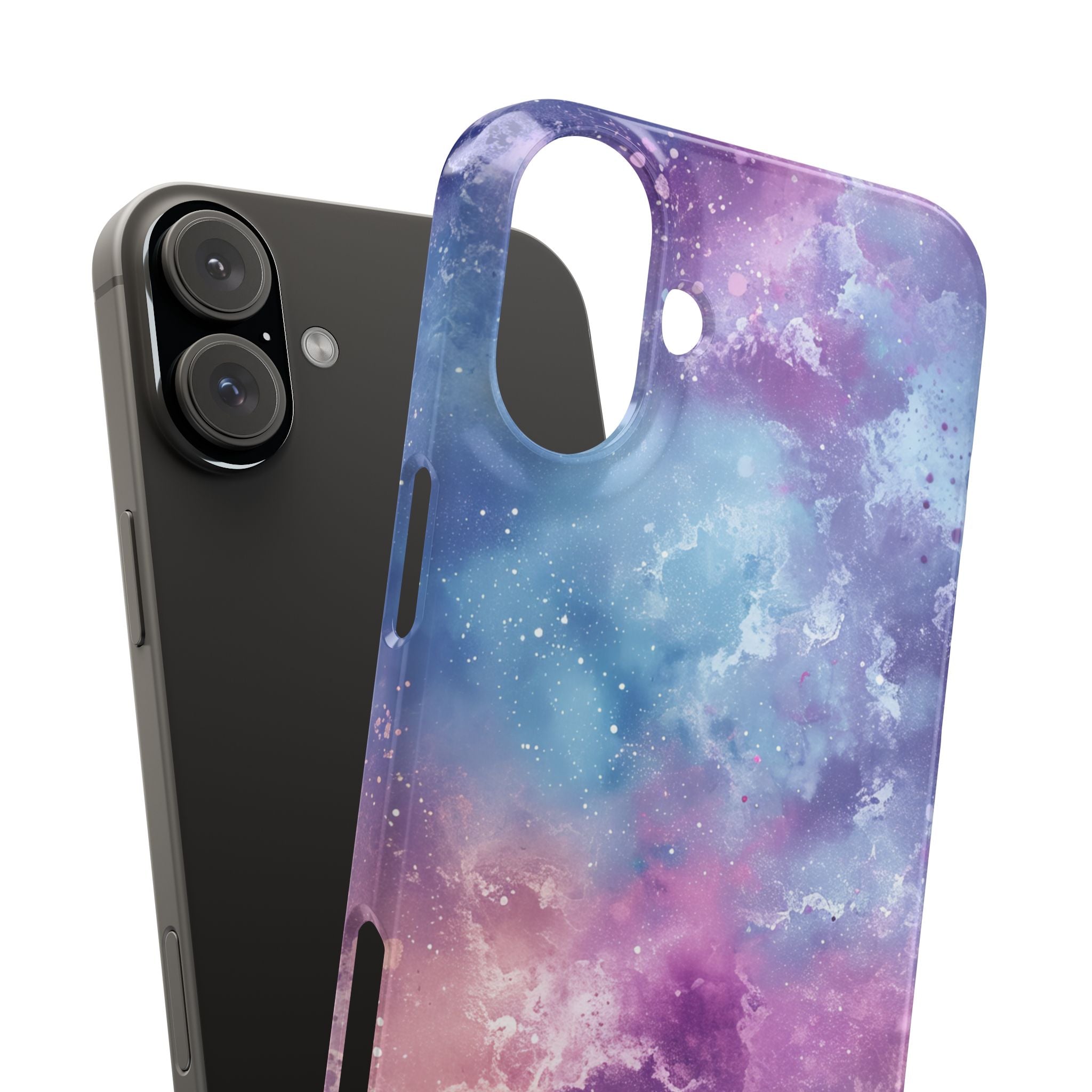 Cosmic Nebula Swirls - Slim iPhone 16 Phone Case