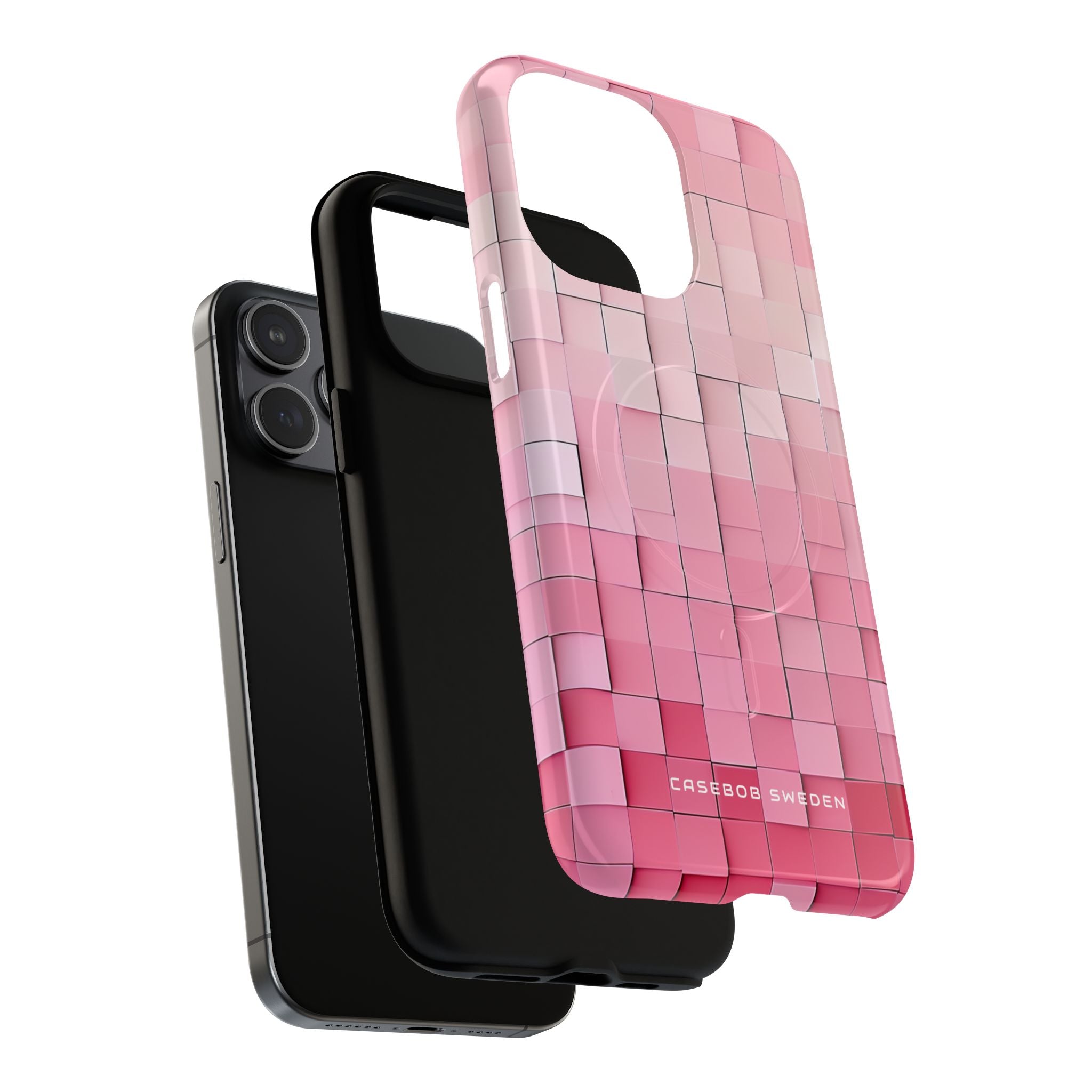 Gradient Pink Mosaic iPhone 15 | Tough+ Phone Case