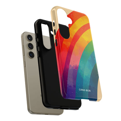 Textured Rainbow Arc Samsung S24 Case - Tough