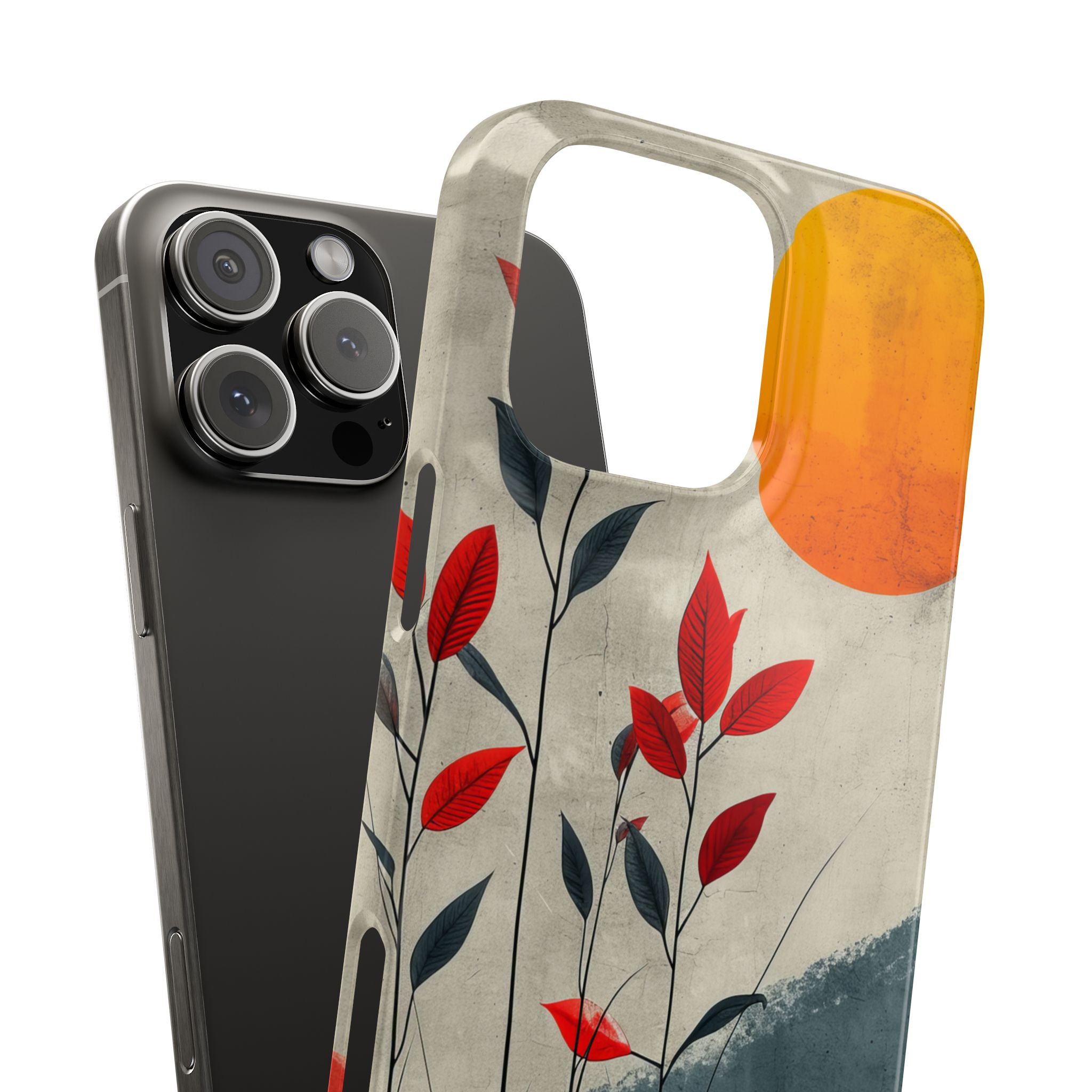 Gray Sunscape - Slim iPhone 16 Phone Case