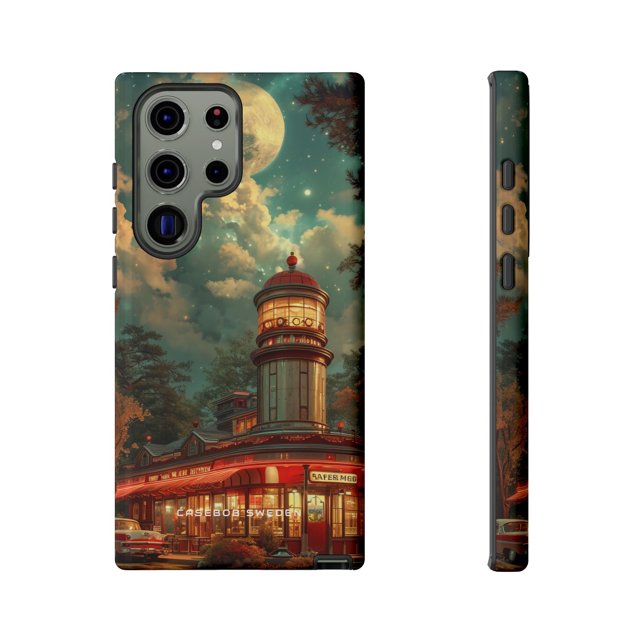 Vintage Moonlit Diner Fantasy Samsung S23 - Tough Phone Case