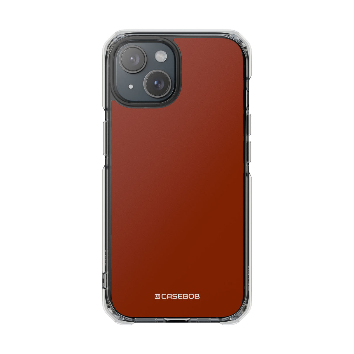 Orange Red | Phone Case for iPhone (Clear Impact Case - Magnetic)