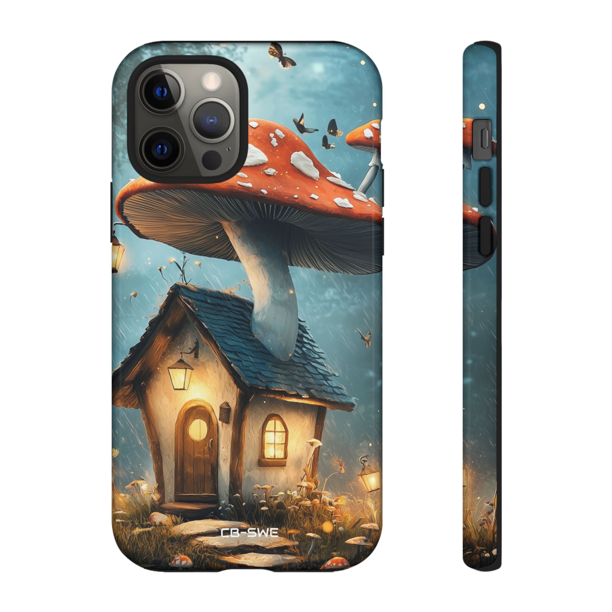 Mushroom House Glows - iPhone Case