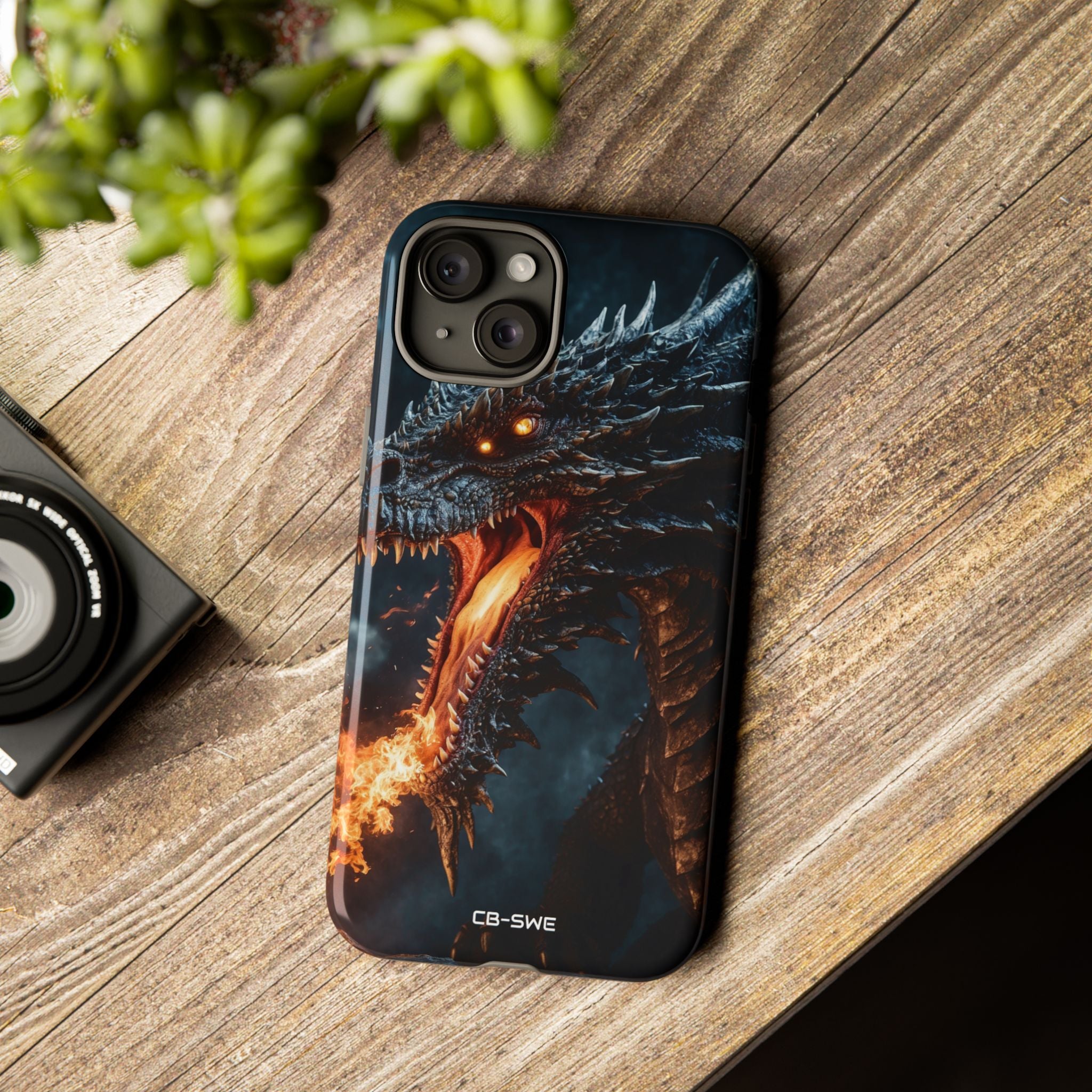 Fiery Breath Erupts - iPhone Case