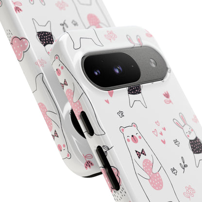 Bears Dance Playfully - Google Pixel Case