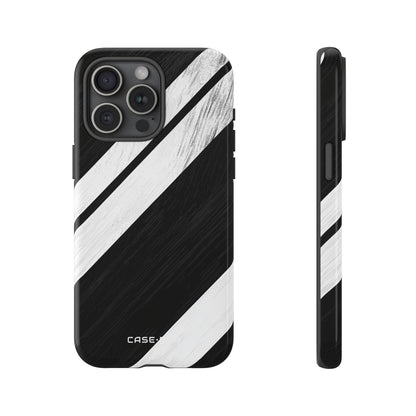 Distressed Stripe Motion iPhone 15 Pro Max Case - Tough