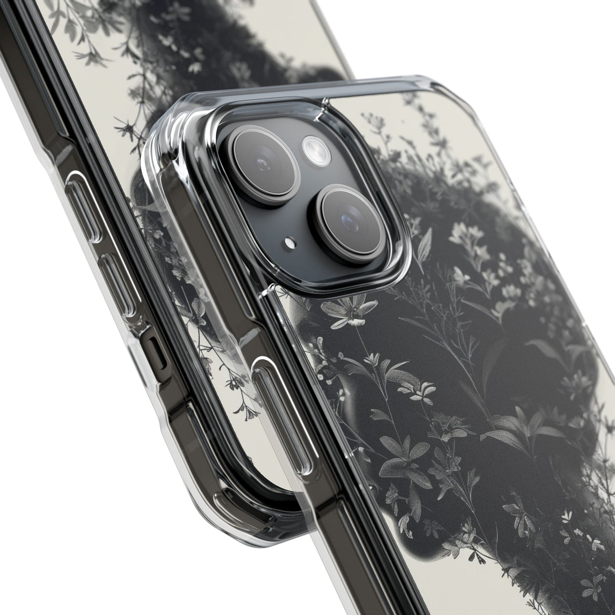 Botanical Silhouette Essence – Handyhülle für iPhone (Clear Impact – Magnetisch)