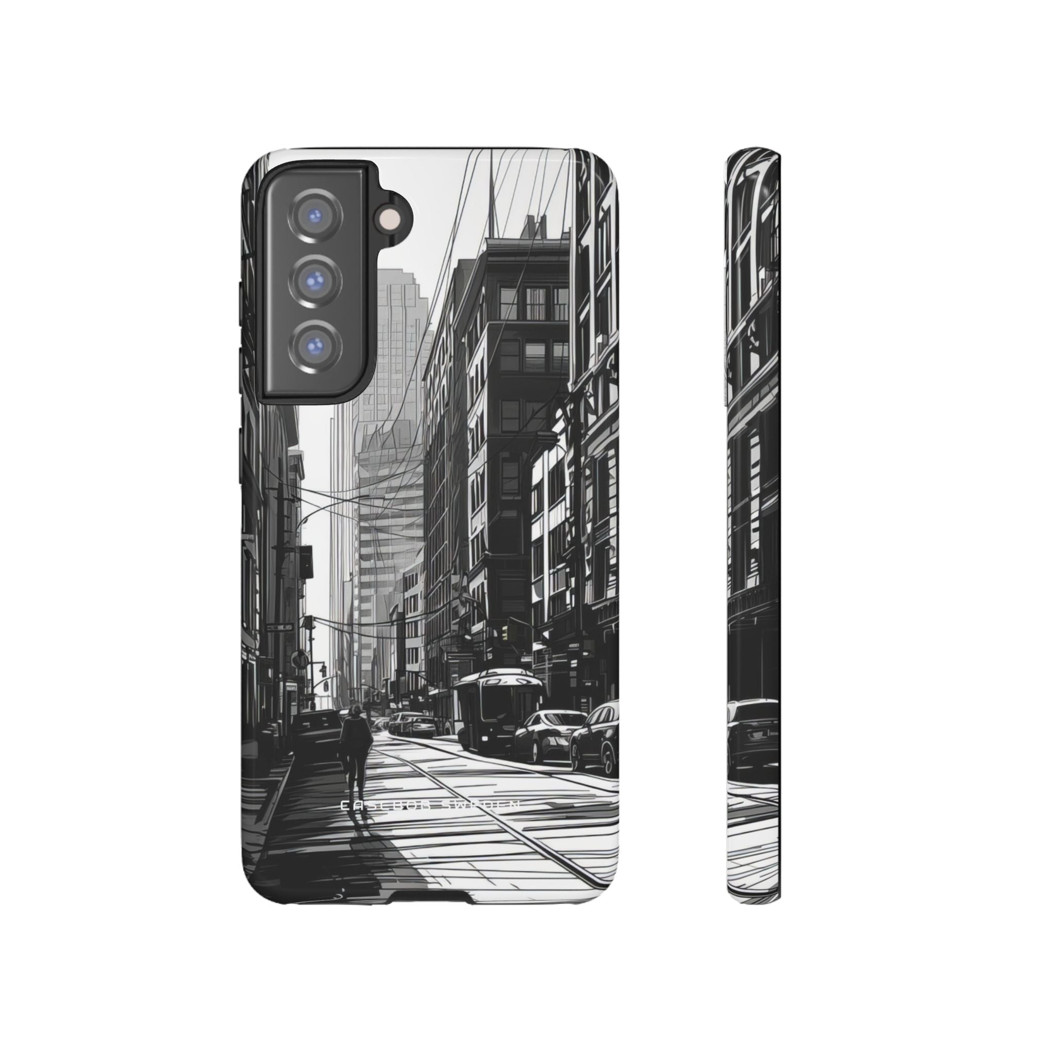 Urban Cityscape Line Perspective  Samsung S21 - Tough Phone Case