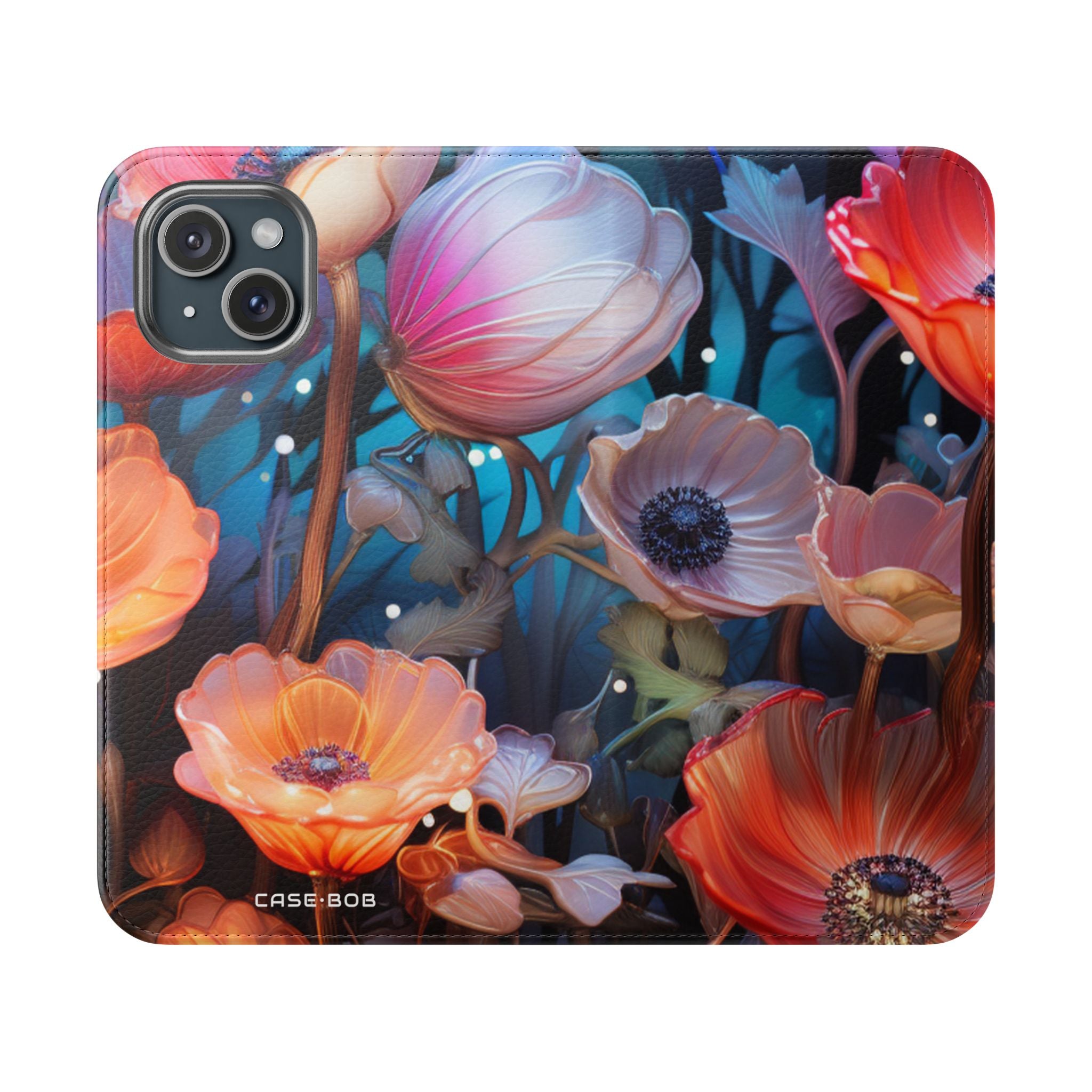Glowing Petals - iPhone 15 Case - Wallet