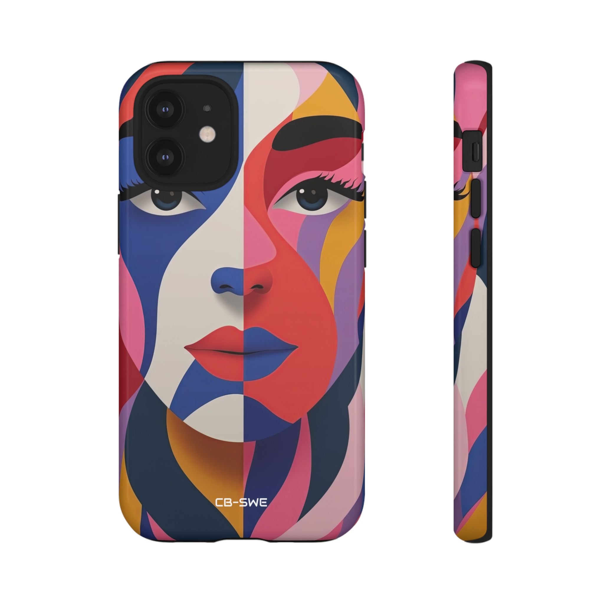 Color Swirls Embrace - iPhone Case