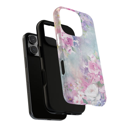 Dreamy Floral Watercolor - Tough iPhone 16 Phone Case