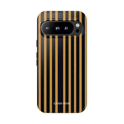 Golden Stripes Google Pixel 9 Pro Case - Tough