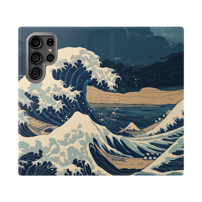 Cresting Navy Wave - Samsung S23 Ultra Case - Wallet
