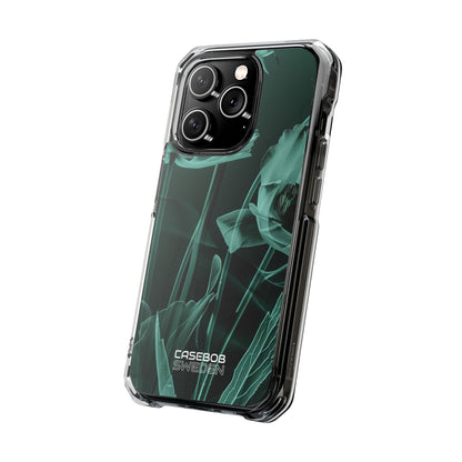 Teal Bloom Radiance iPhone 14 - Impact Clear+