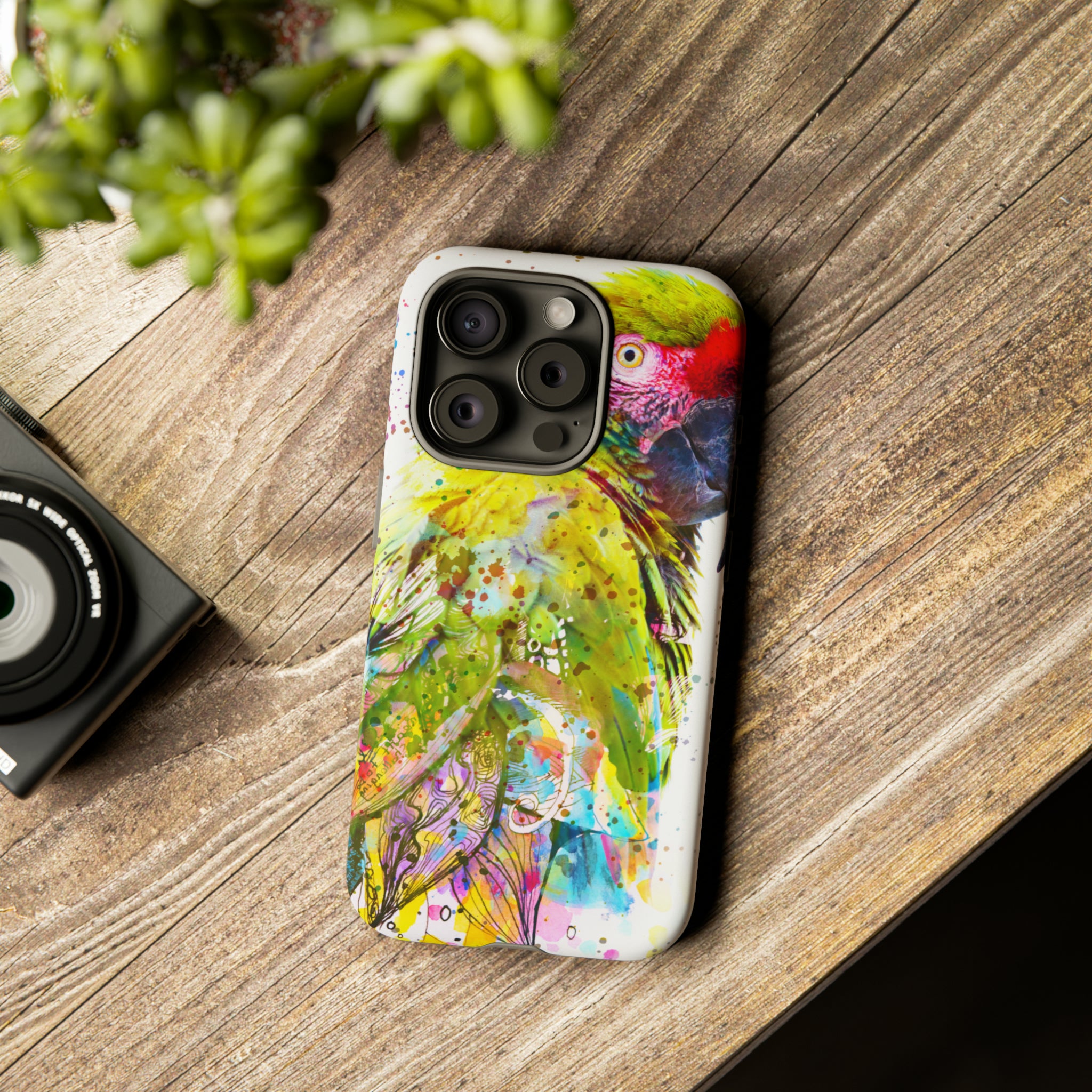 Colorful Parrot - Protective Phone Case