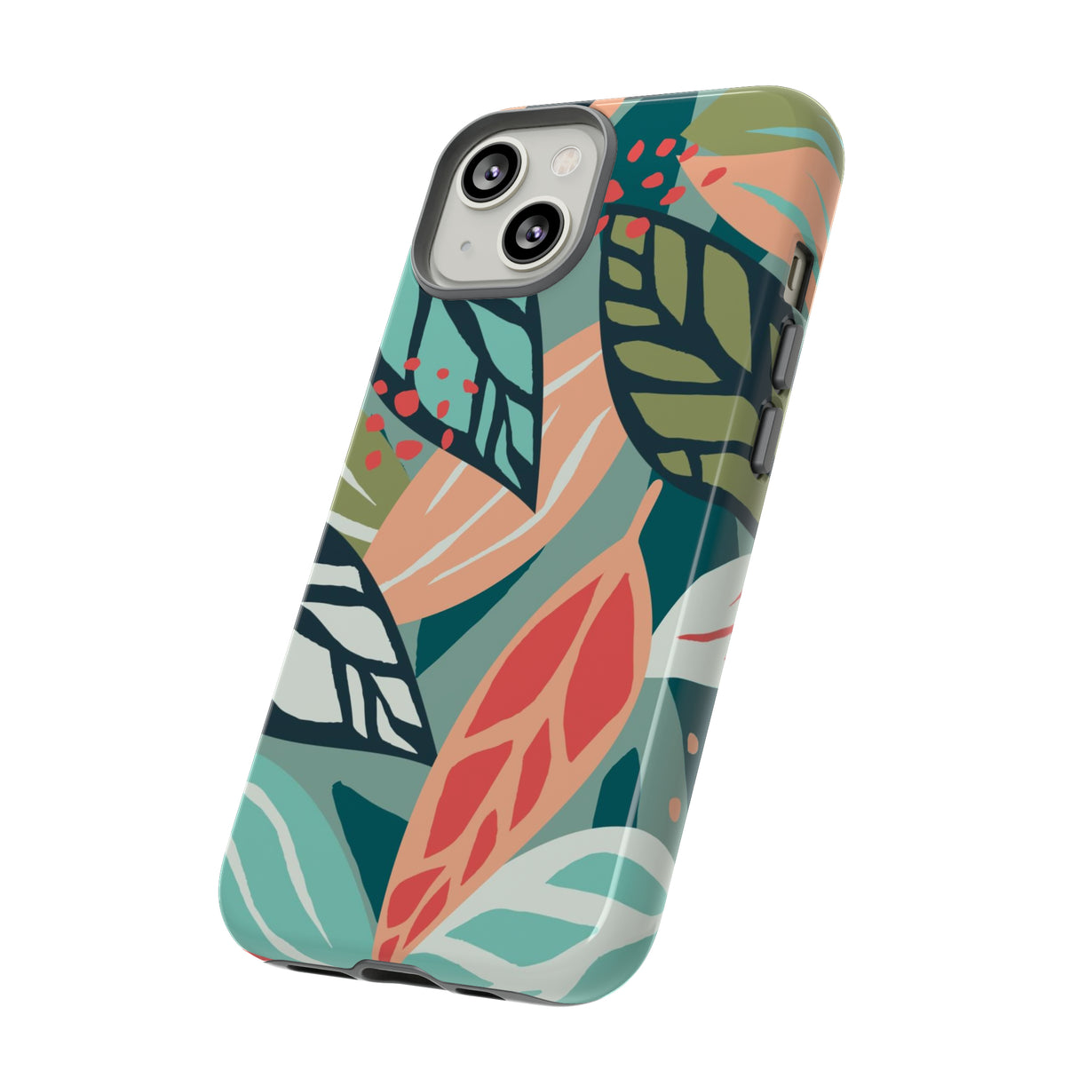 Mixed Tropical Leaf - Protective Phone Case