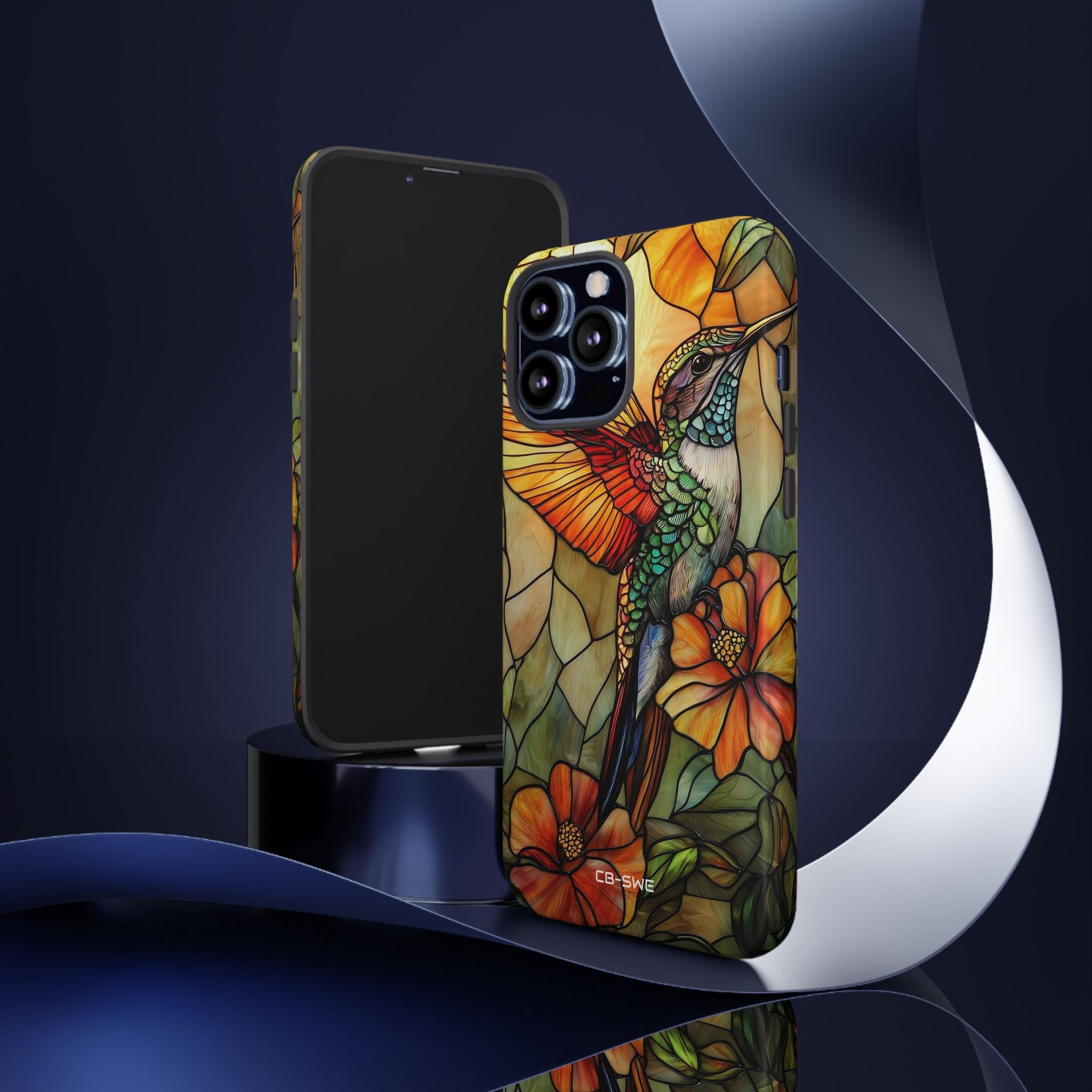 Hummingbird Dances Among Flowers - iPhone Case