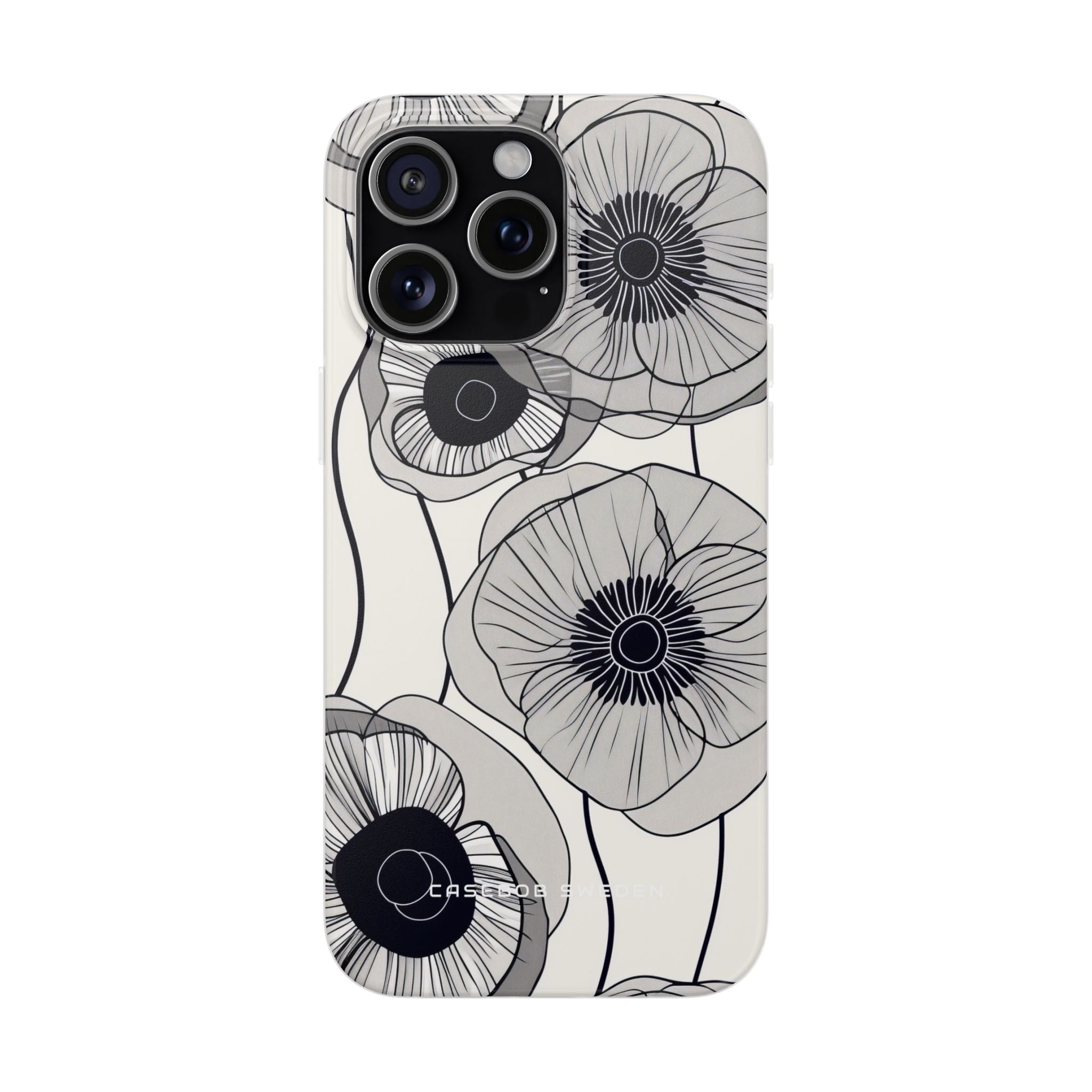 Modern Minimalist Flowers iPhone 15 - Flexi Phone Case