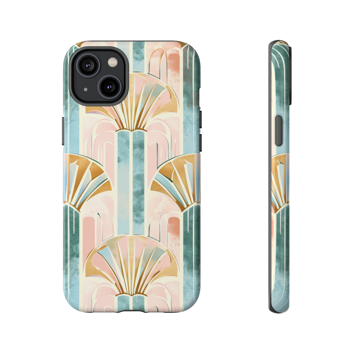 Art Deco Pastel Geometry - Protective Phone Case