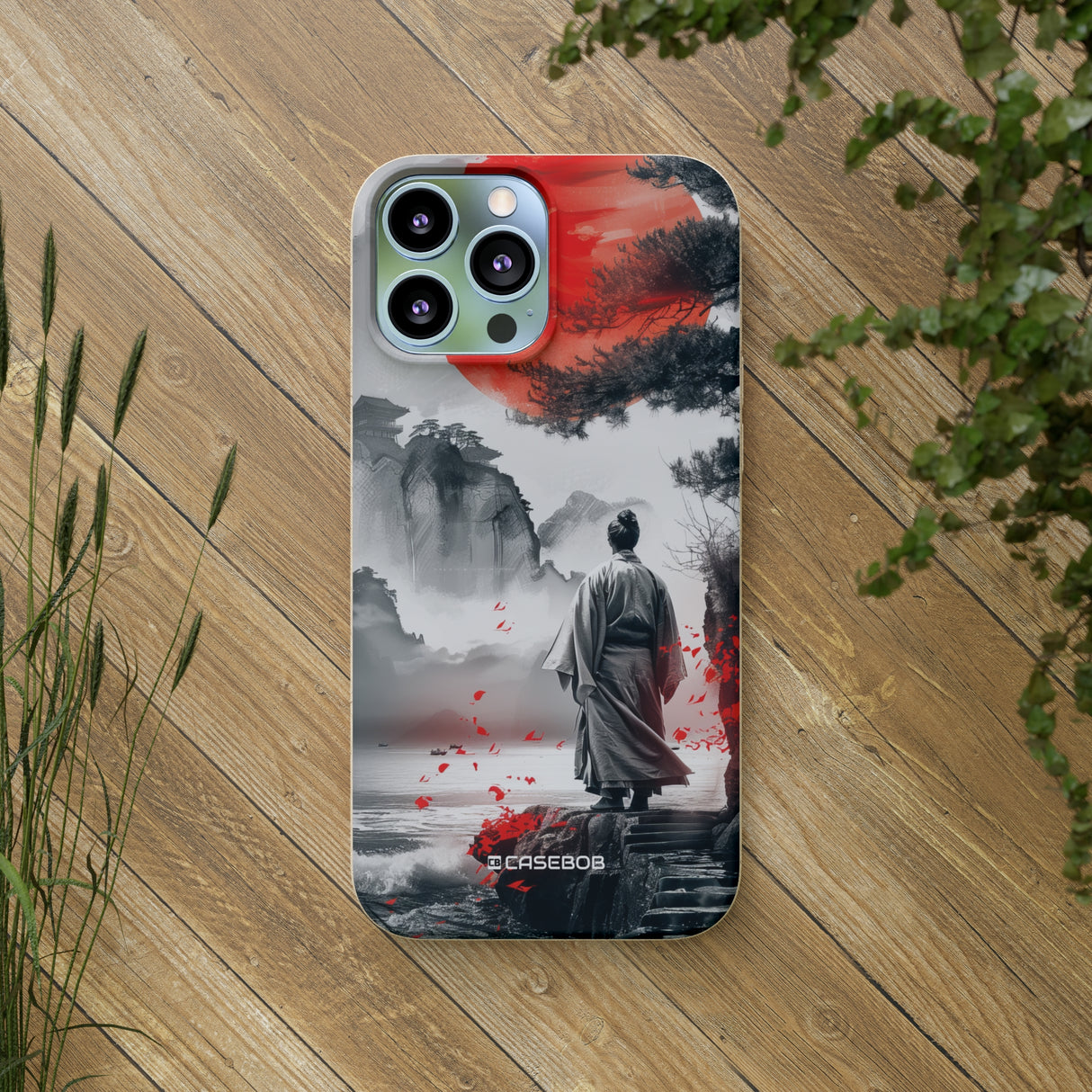 Serene Samurai Sunrise | Biodegradable Phone Case