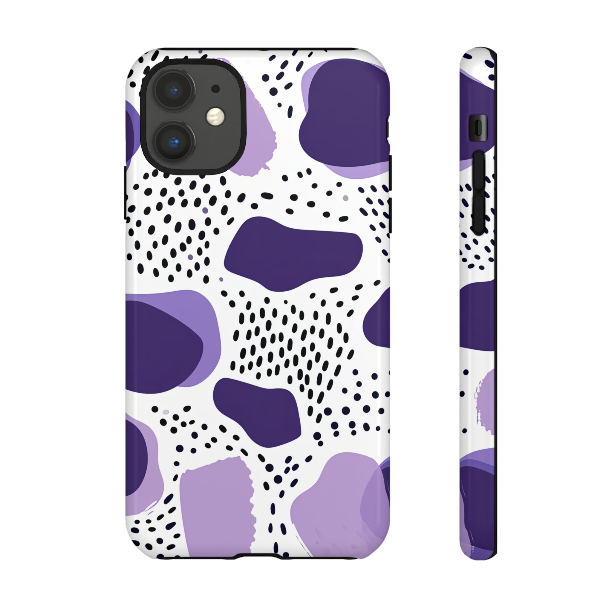 Purple Dots Elegance Case - Protective Phone Case