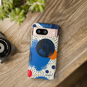 Blue Tranquil Geometry - Protective Phone Case