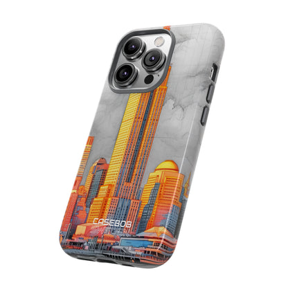 Vibrant City Skyline iPhone 14 - Tough