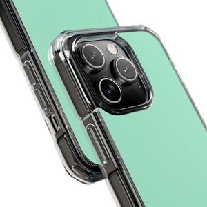 Magic Mint | Handyhülle für iPhone (Clear Impact Case - Magnetisch) 