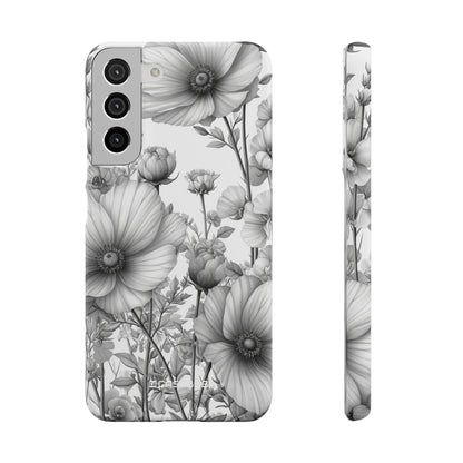 Monochrome Flora | Slim Phone Case for Samsung