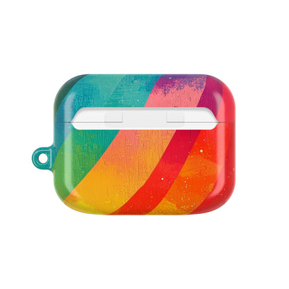 Curved Rainbow Breeze - AirPods Case