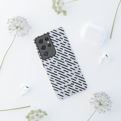 Monochrome Dash - Protective Phone Case